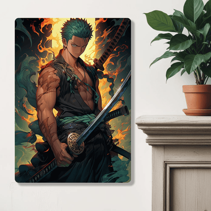 Roronoa Zoro - Onepiece - Metal Poster - Losstail.