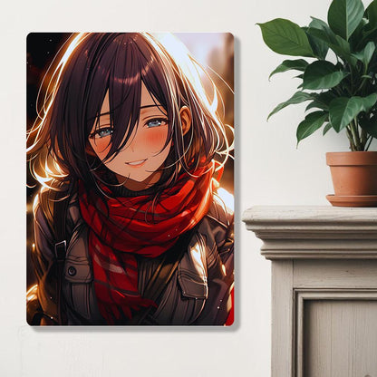 Mikasa Ackerman - Attack On Titan - Metal Poster - Losstail