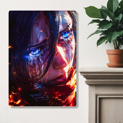 Mikasa Ackerman  - Attack On Titan - Metal Poster - Losstail