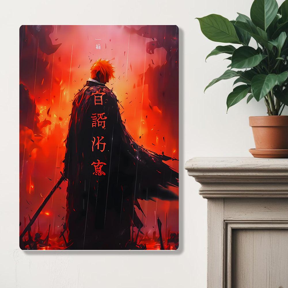 Ichigo Kurosaki - Bleach - Metal Poster - Losstail - LOSSTAIL