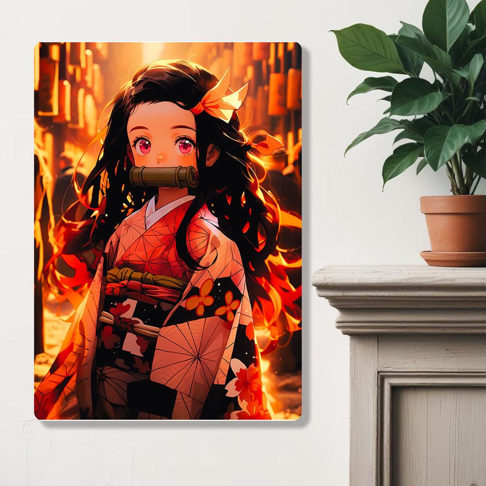 Nezuko Kamado - Demon Slayer - Metal Poster - Losstail - LOSSTAIL