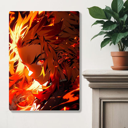 Kyojuro Rengoku - Demon Slayer - Metal Poster - Losstail - LOSSTAIL