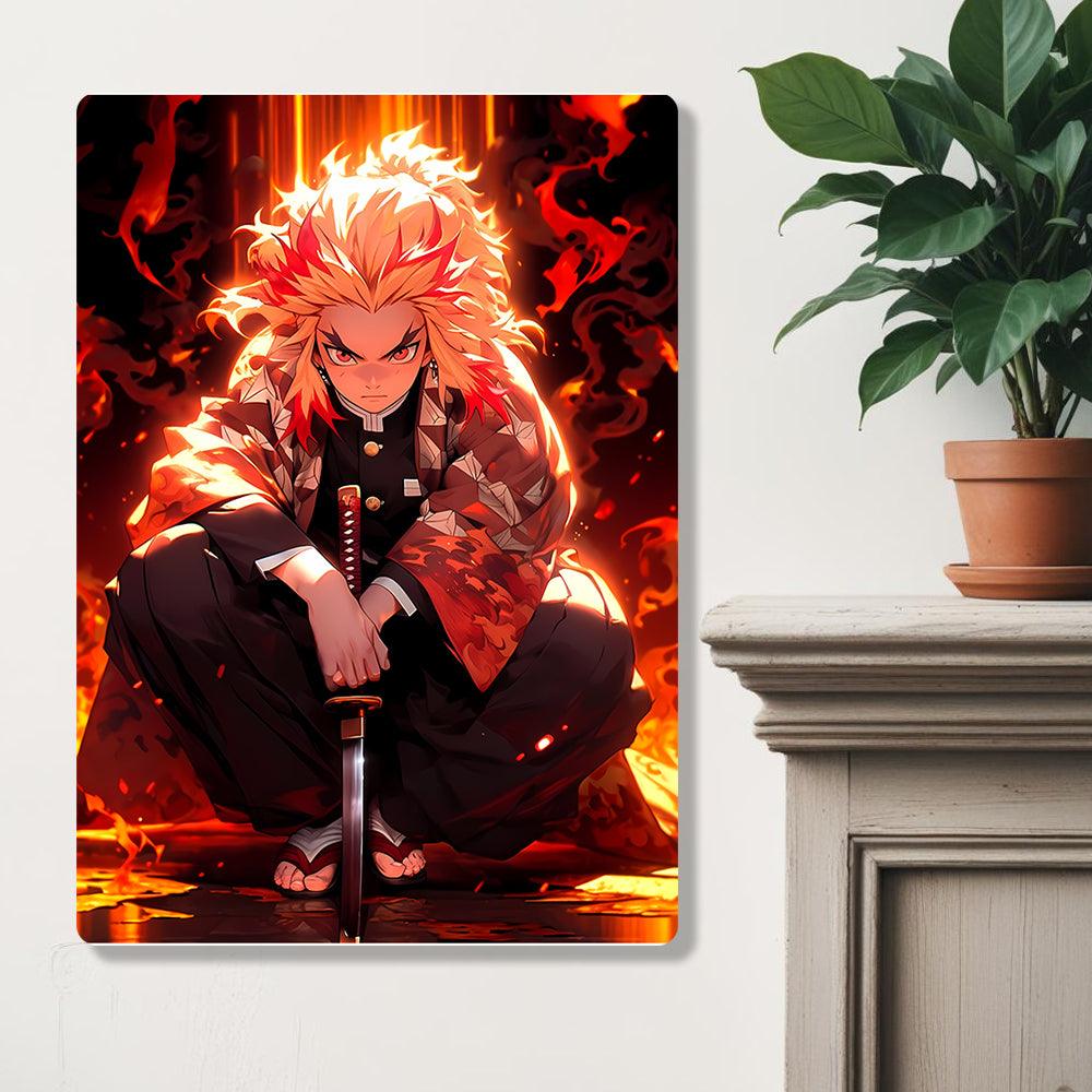 Kyojuro Rengoku - Demon Slayer - Metal Poster - Losstail - LOSSTAIL