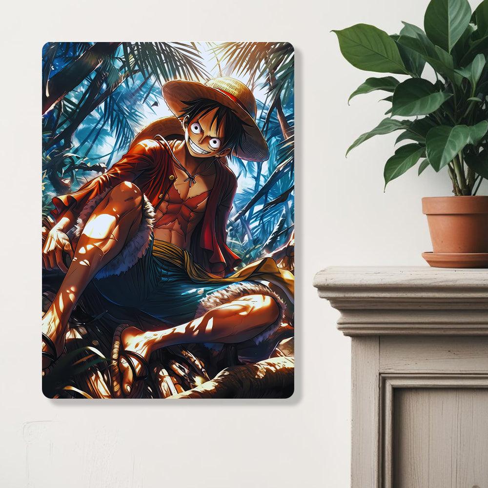 Monkey D Luffy - Onepiece - Metal Poster - Losstail.