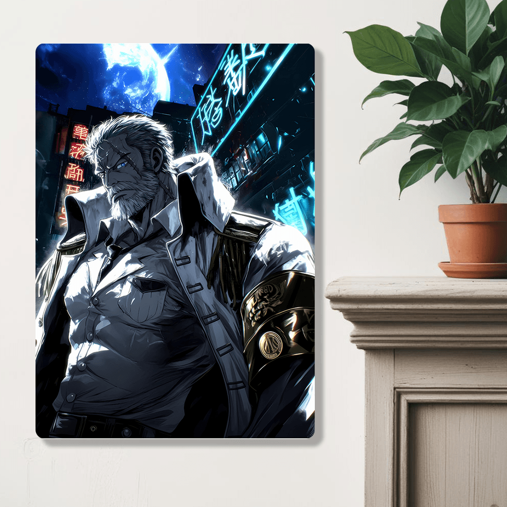 Monkey D Garp - Onepiece - Metal Poster - Losstail.