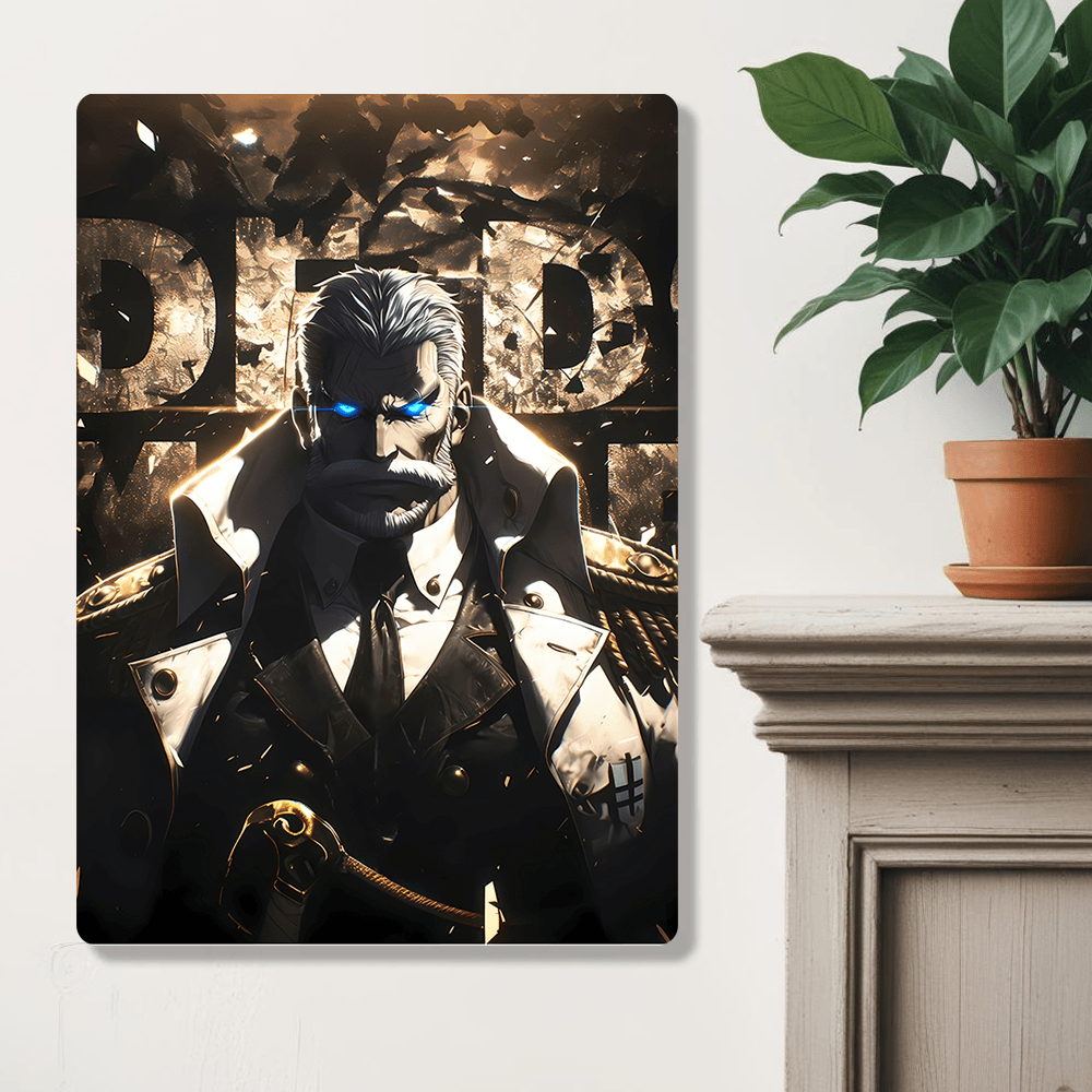 Monkey D Garp - Onepiece - Metal Poster - Losstail.