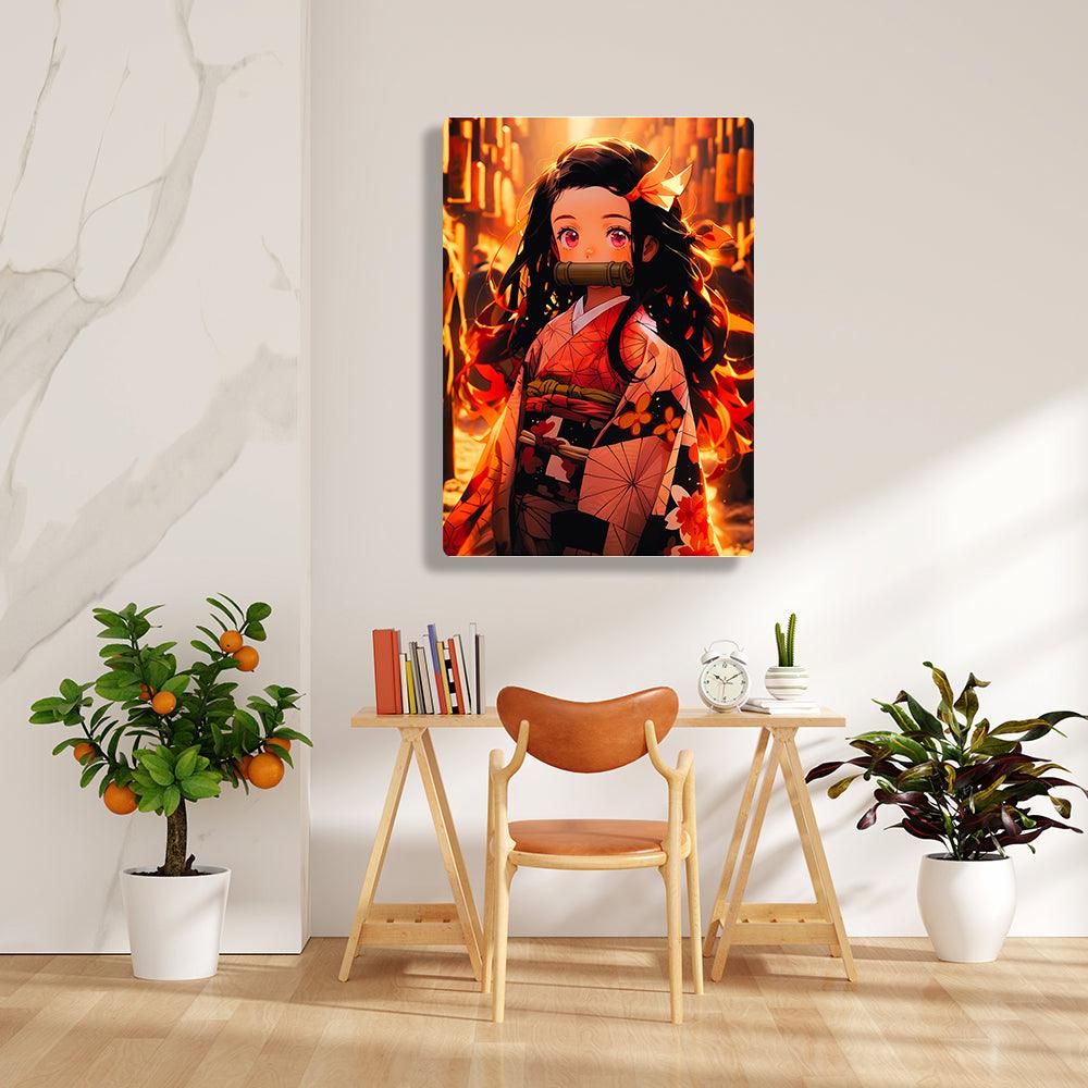 Nezuko Kamado - Demon Slayer - Metal Poster - Losstail - LOSSTAIL