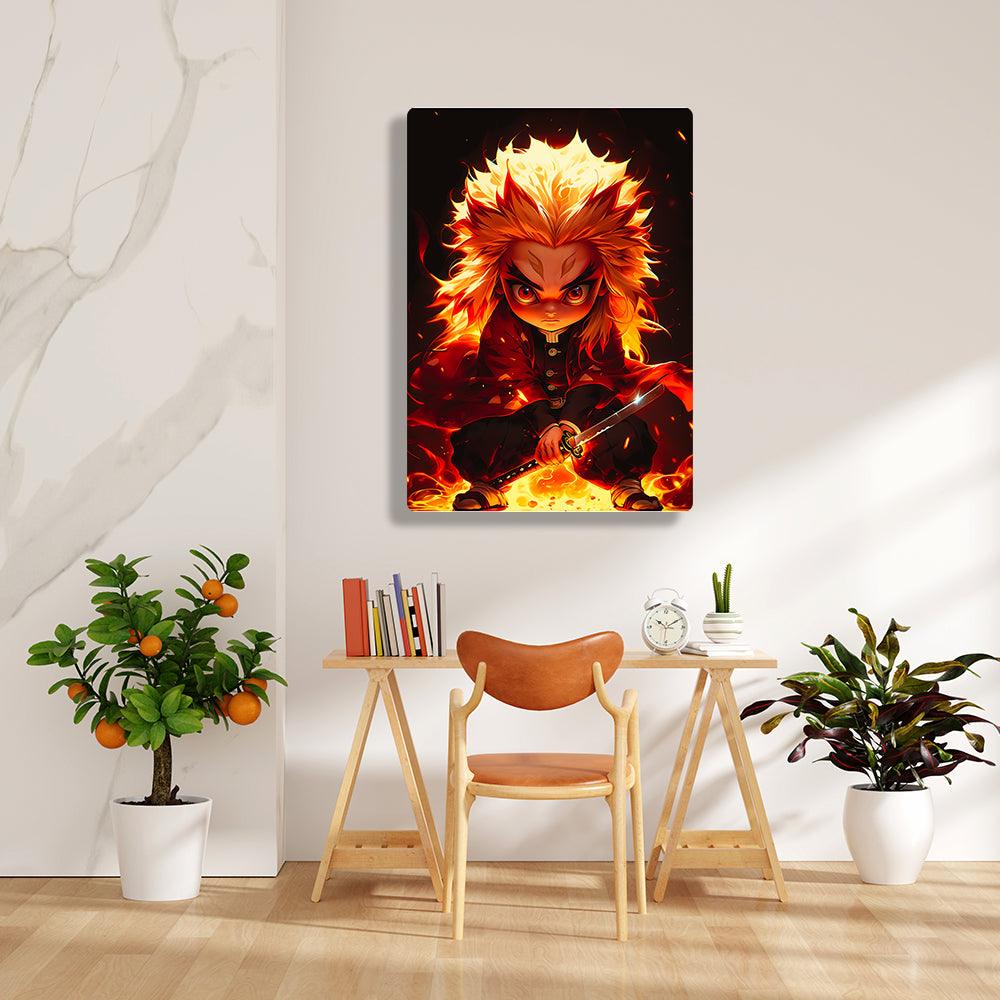 Kid Rengoku - Demon Slayer - Metal Poster - Losstail - LOSSTAIL