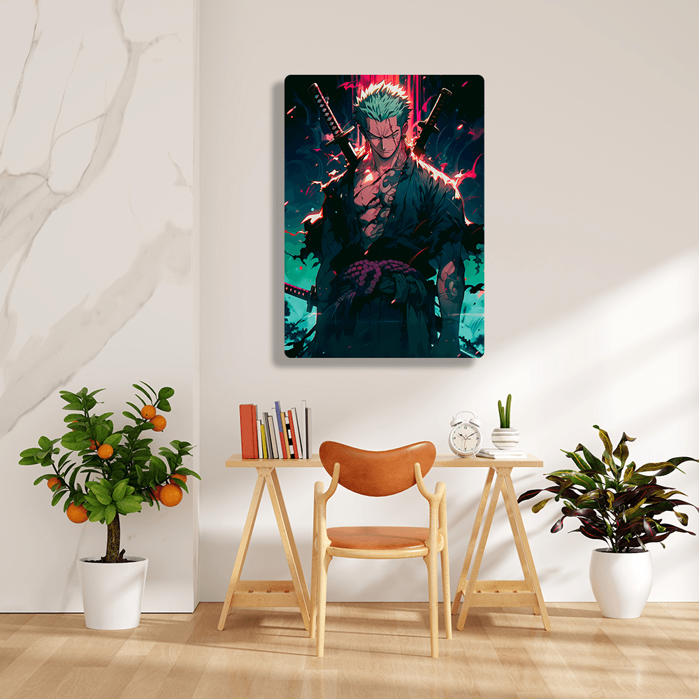 Roronoa Zoro - Onepiece - Metal Poster - Losstail.