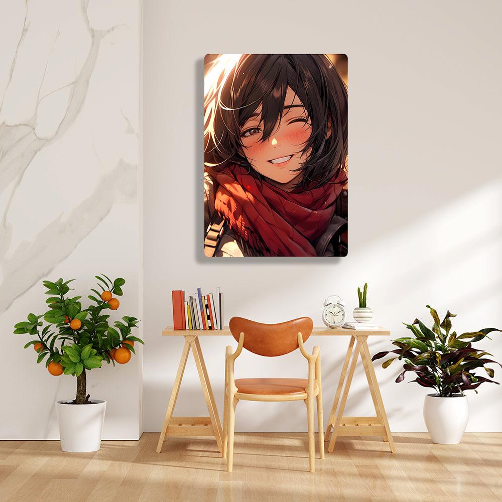 Mikasa Ackerman - Attack On Titan - Metal Poster - Losstail