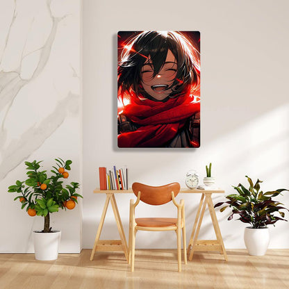 Mikasa Ackerman - Attack On Titan - Metal Poster - Losstail