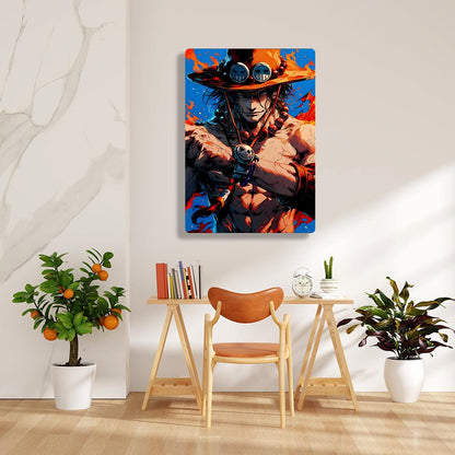 Portgas D Ace -Onepiece - Metal Poster - Losstail.