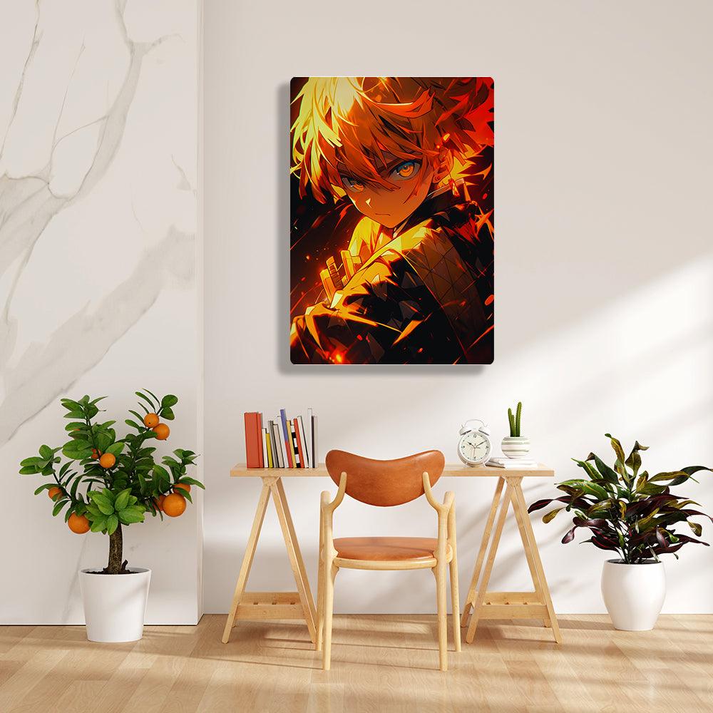 Zenitsu Agatuma - Demon Slayer - Metal Poster - Losstail - LOSSTAIL