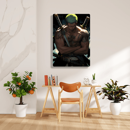 Roronoa Zoro - Onepiece - Metal Poster - Losstail.