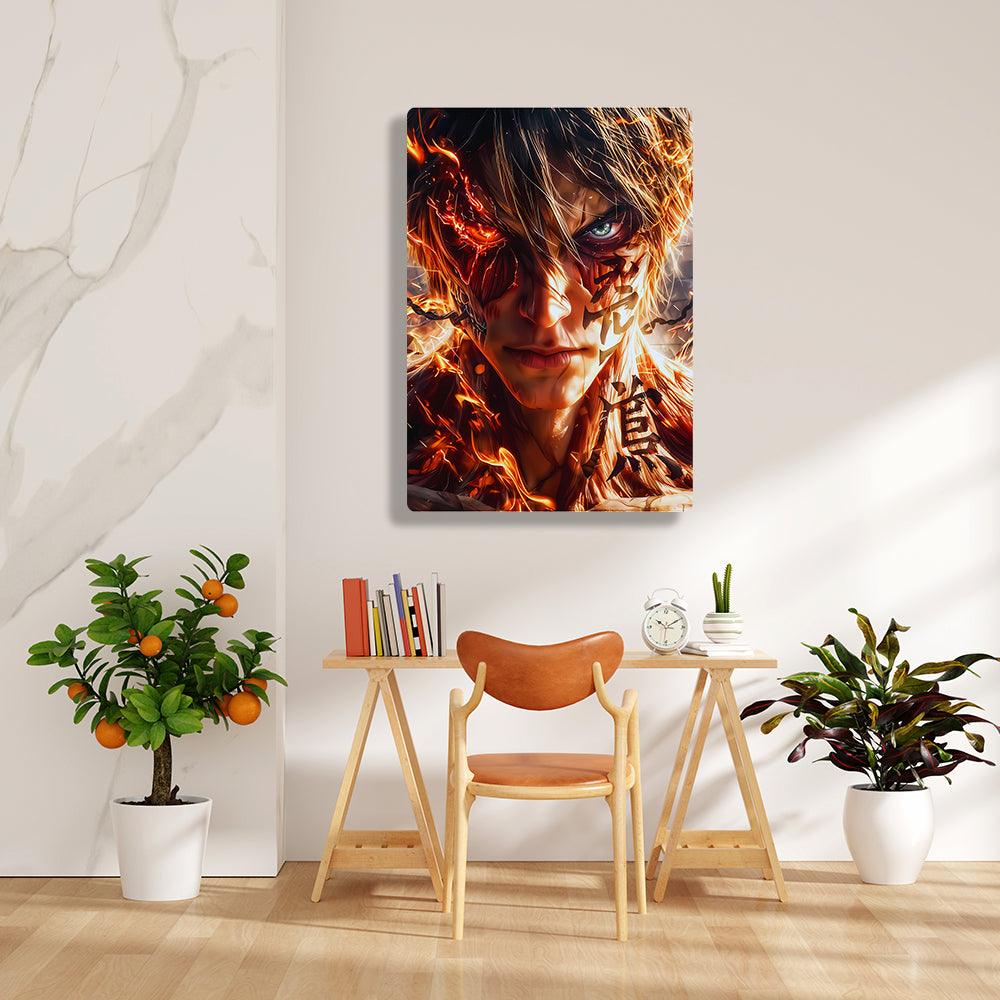 Eren Yeager - Attack On Titan - Metal Poster - Losstail