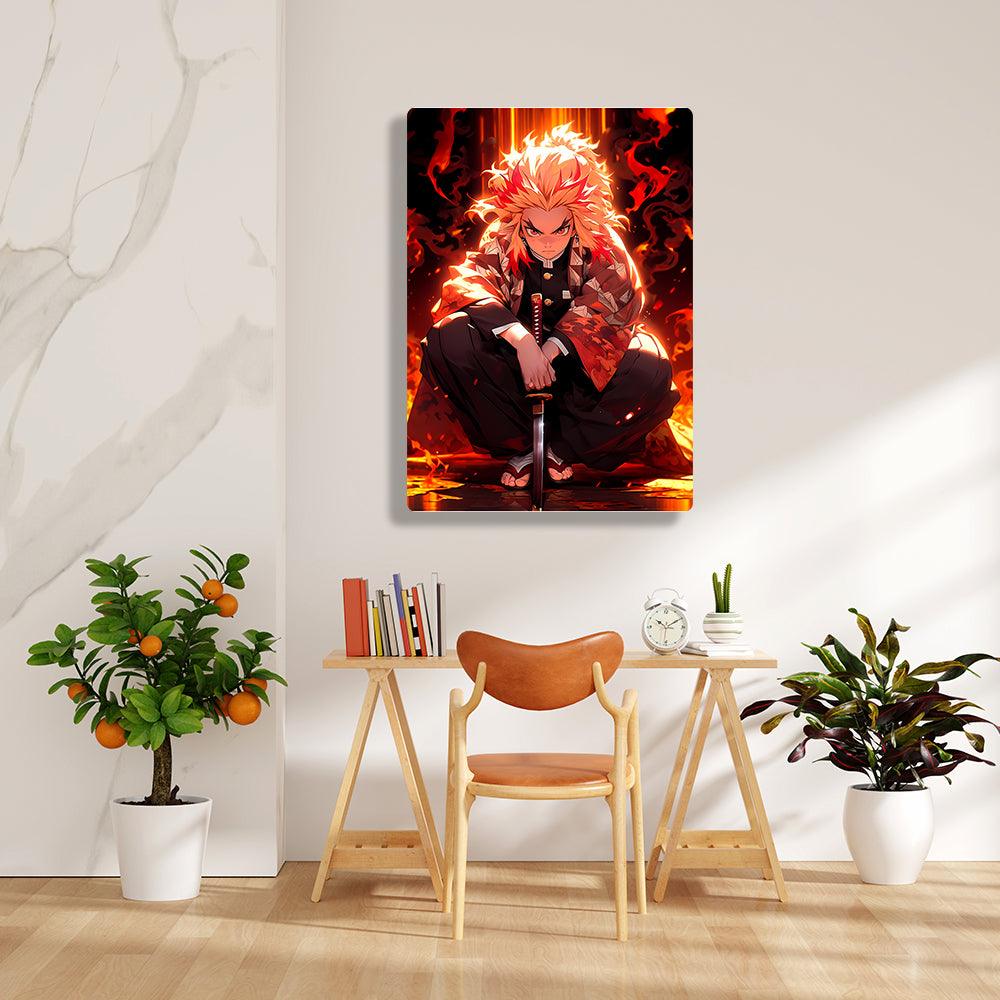 Kyojuro Rengoku - Demon Slayer - Metal Poster - Losstail - LOSSTAIL