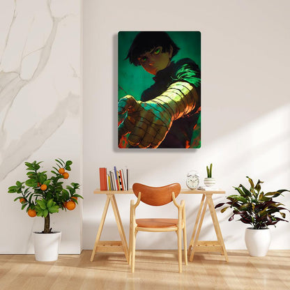 Rock Lee - Naruto - Metal Poster - Losstail