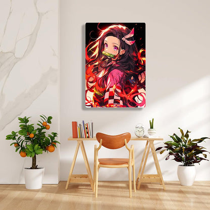 Nezuko Kamado - Demon Slayer - Metal Poster - Losstail - LOSSTAIL