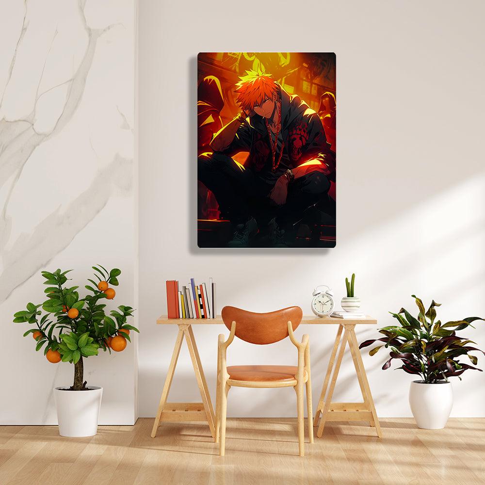 Ichigo Kurosaki - Bleach - Metal Poster - Losstail - LOSSTAIL