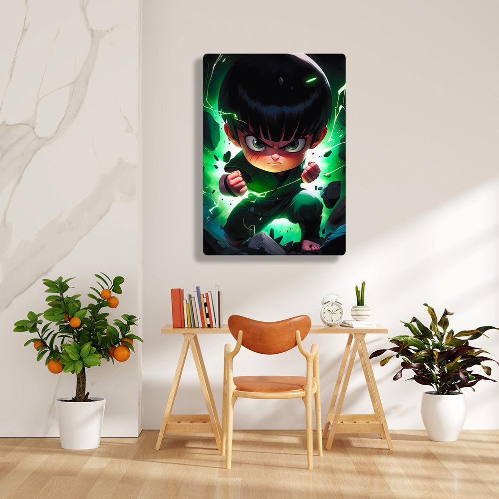 Kid Rock Lee - Naruto - Metal Poster - Losstail.