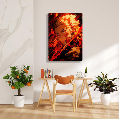 Kyojuro Rengoku - Demon Slayer - Metal Poster - Losstail - LOSSTAIL