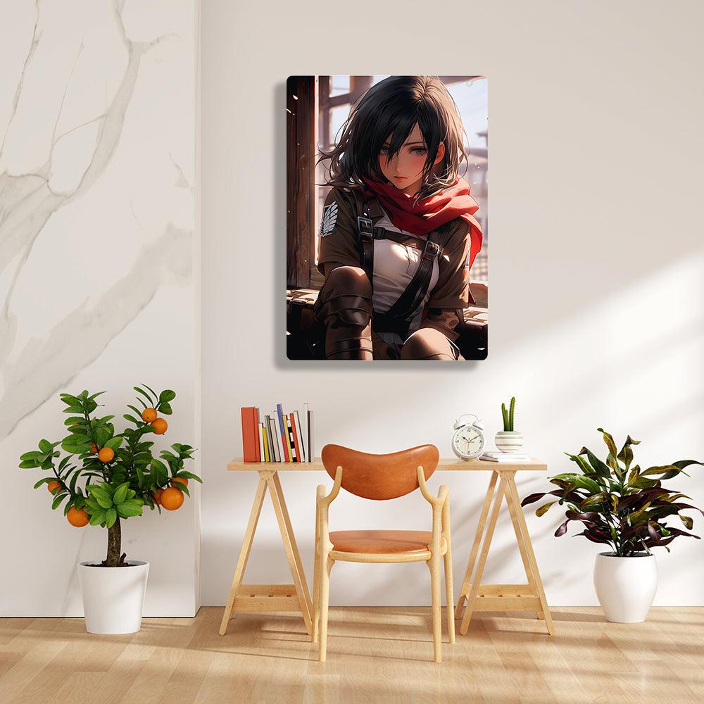 Mikasa Ackerman - Attack On Titan - Metal Poster - Losstail