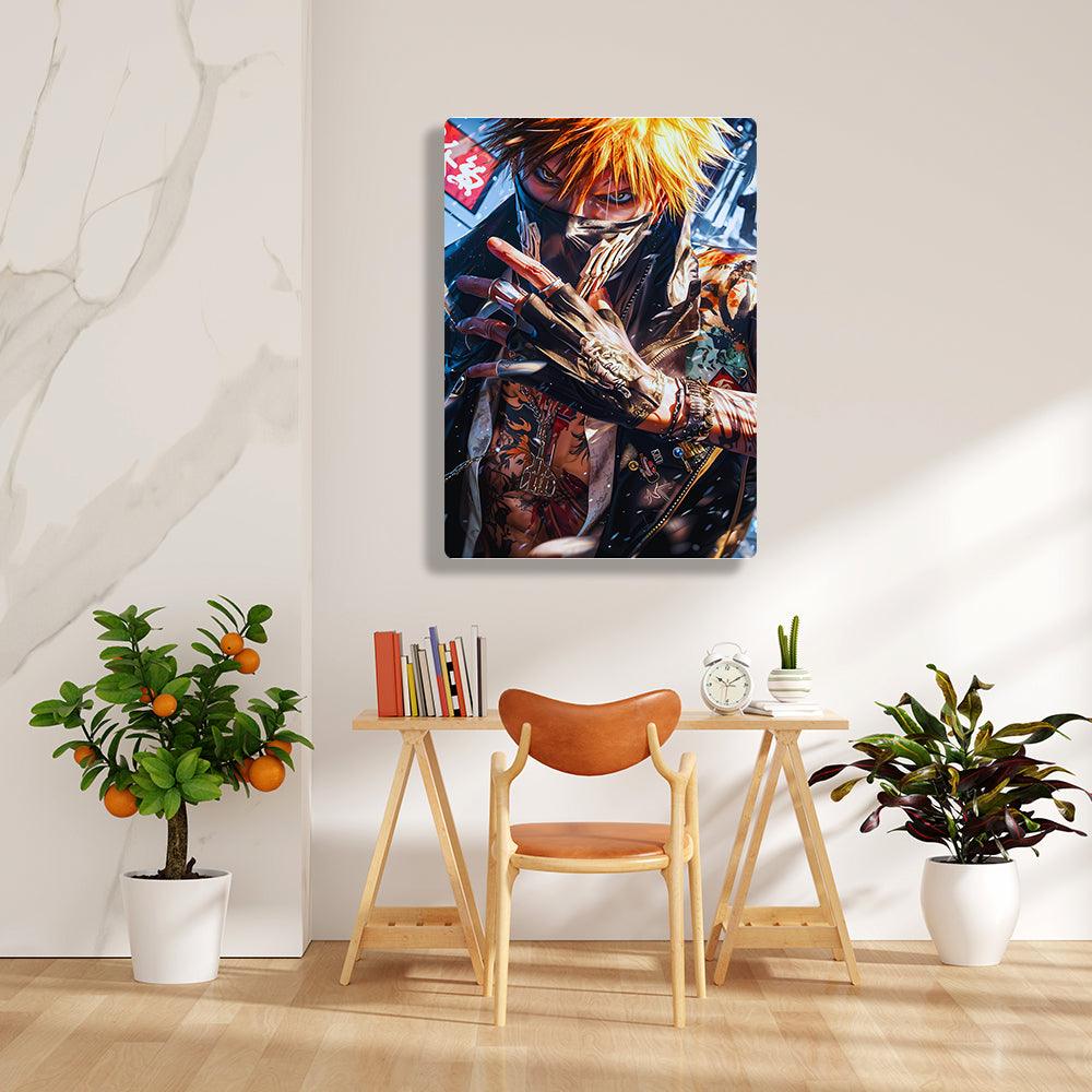 Ichigo Kurosaki - Bleach - Metal Poster - Losstail - LOSSTAIL