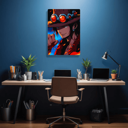 Portgas D Ace - Onepiece - Metal Poster - Losstail.