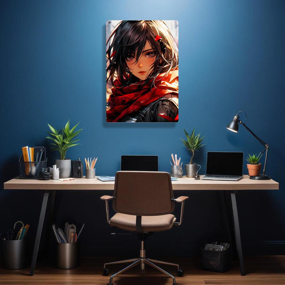 Mikasa Ackerman - Attack On Titan - Metal Poster - Losstail