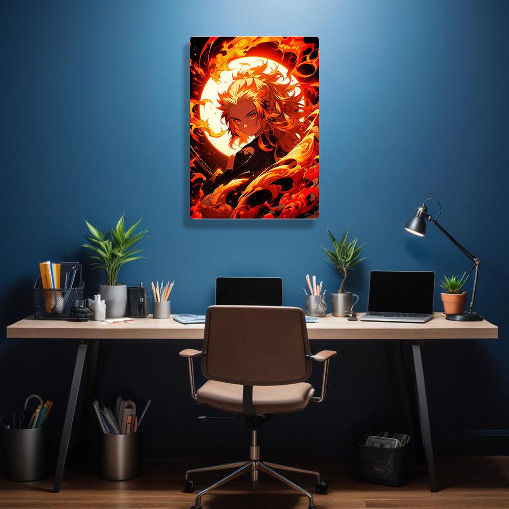 Kyojuro Rengoku - Demon Slayer - Metal Poster - Losstail - LOSSTAIL