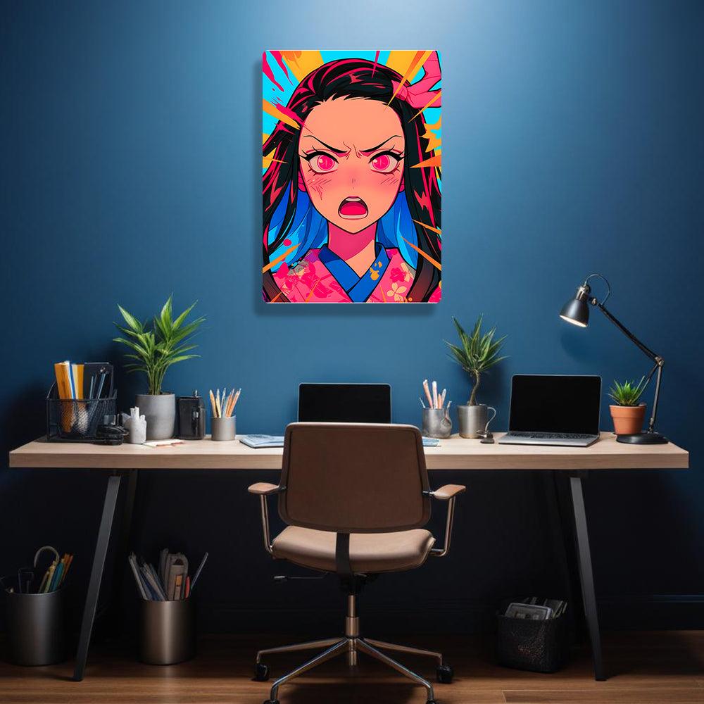 Nezuko Kamado - Demon Slayer - Metal Poster - Losstail - LOSSTAIL