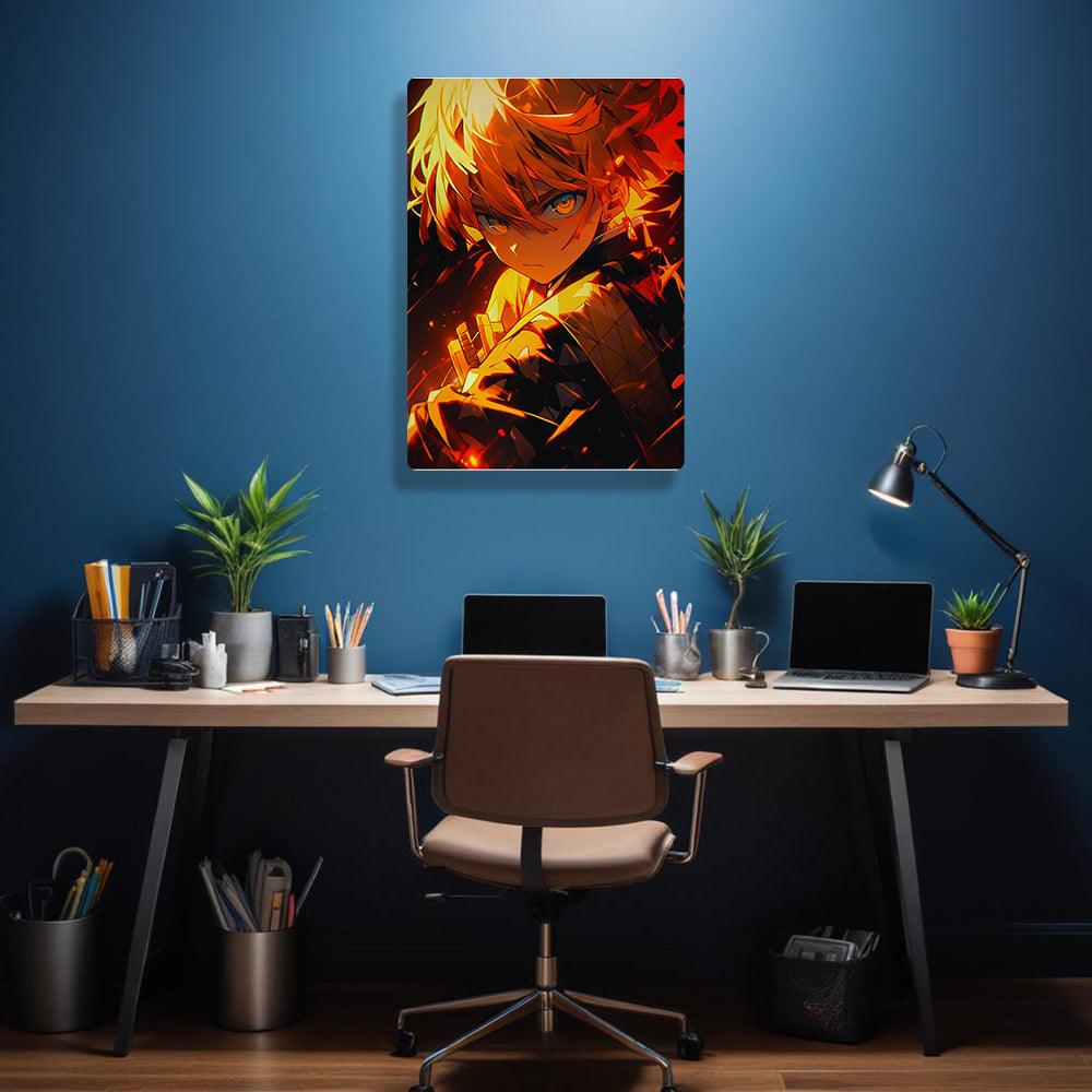 Zenitsu Agatuma - Demon Slayer - Metal Poster - Losstail - LOSSTAIL