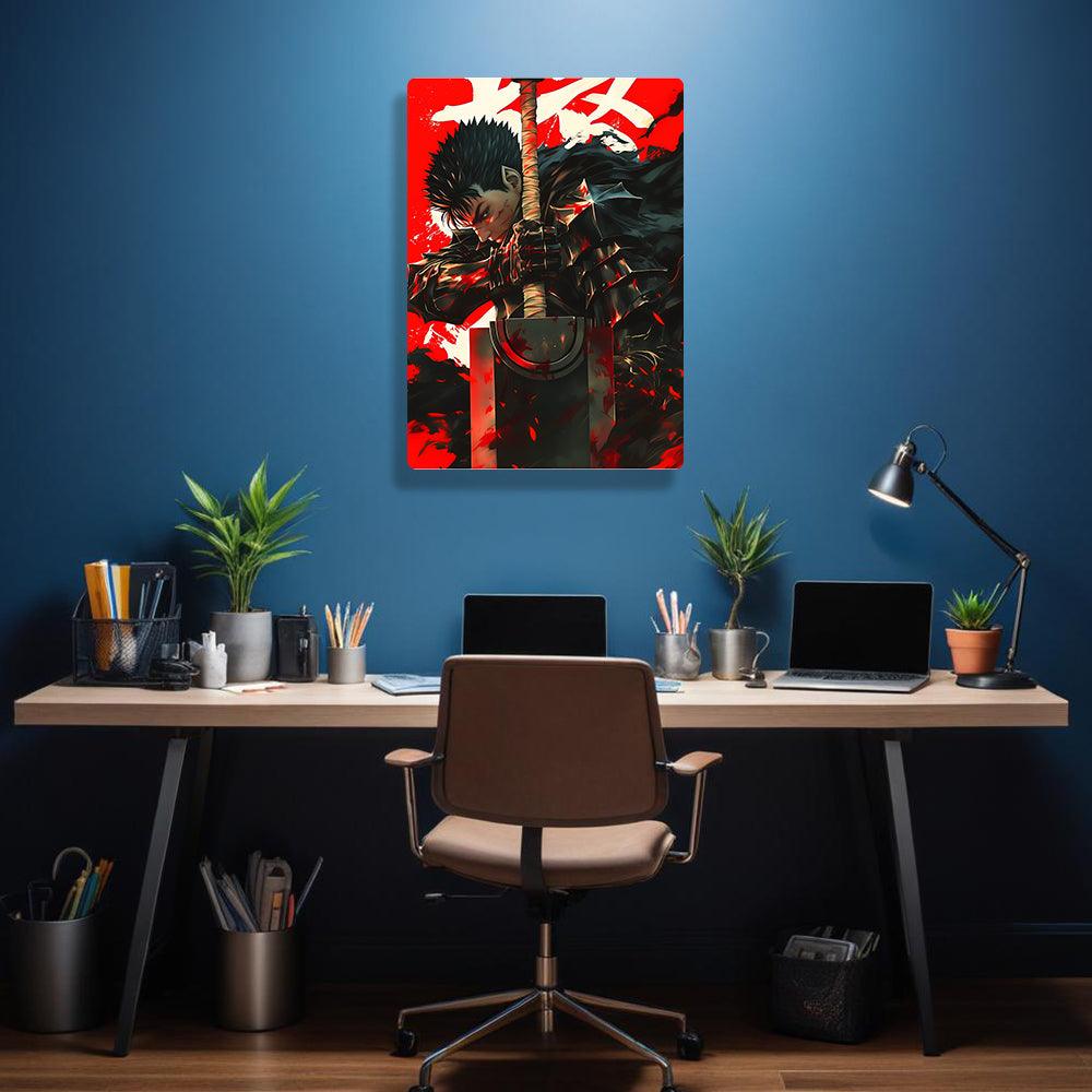 Guts  - Berserk - Metal Poster - Losstail