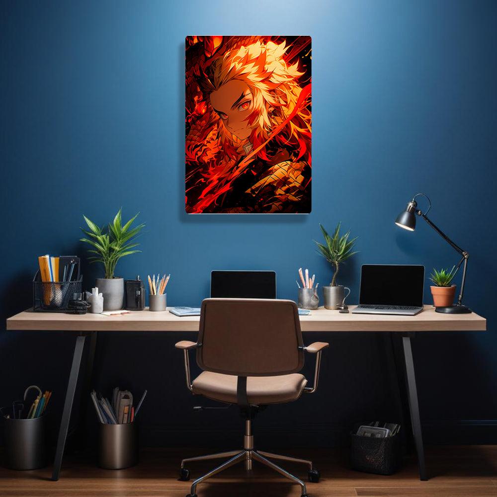 Kyojuro Rengoku - Demon Slayer - Metal Poster - Losstail - LOSSTAIL