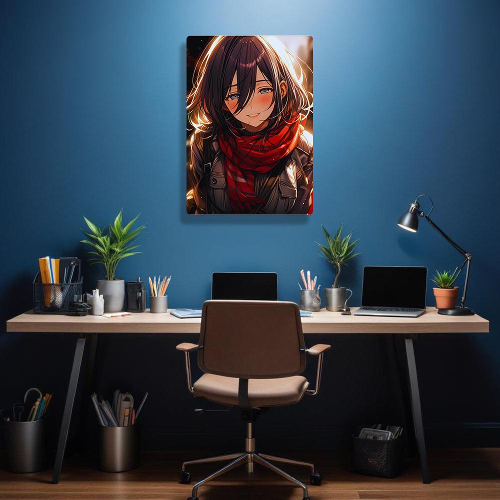 Mikasa Ackerman - Attack On Titan - Metal Poster - Losstail