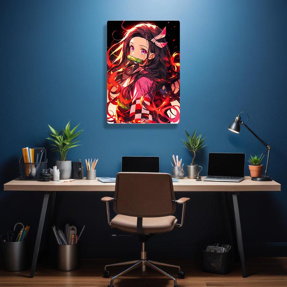 Nezuko Kamado - Demon Slayer - Metal Poster - Losstail - LOSSTAIL