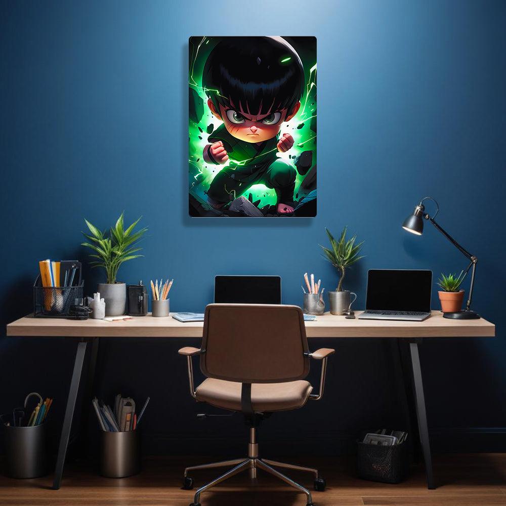 Kid Rock Lee - Naruto - Metal Poster - Losstail.