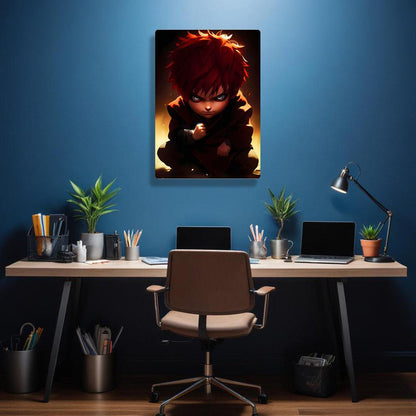 Kid Gaara - Naruto - Metal Poster - Losstail.