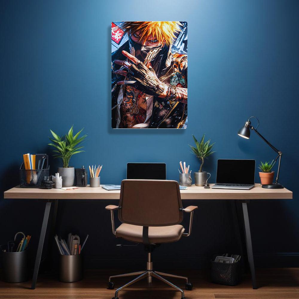 Ichigo Kurosaki - Bleach - Metal Poster - Losstail - LOSSTAIL