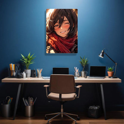 Mikasa Ackerman - Attack On Titan - Metal Poster - Losstail