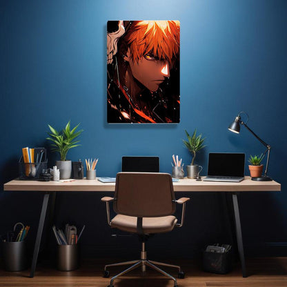 Ichigo Kurosaki - Bleach - Metal Poster - Losstail - LOSSTAIL