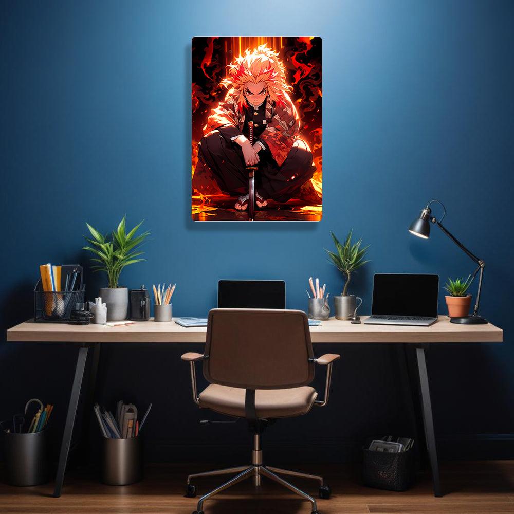 Kyojuro Rengoku - Demon Slayer - Metal Poster - Losstail - LOSSTAIL