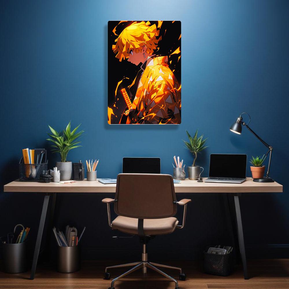 Zenitsu Agatsuma - Demon Slayer - Metal Poster - Losstail - LOSSTAIL