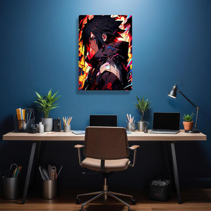 Sasuke Uchiha - Naruto - Metal Poster - Losstail