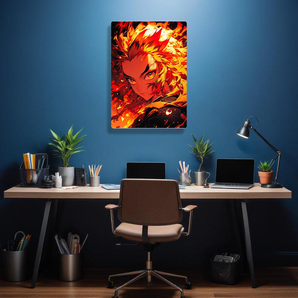 Kyojuro Rengoku - Demon Slayer - Metal Poster - Losstail - LOSSTAIL