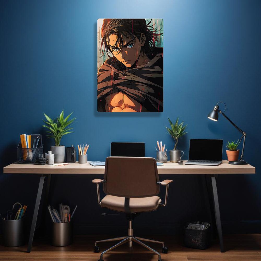 Eren Yeager - Attack On Titan - Metal Poster - Losstail