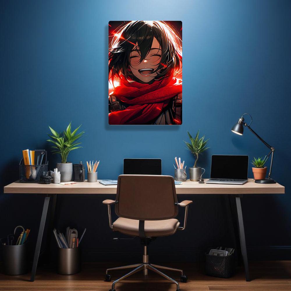 Mikasa Ackerman - Attack On Titan - Metal Poster - Losstail