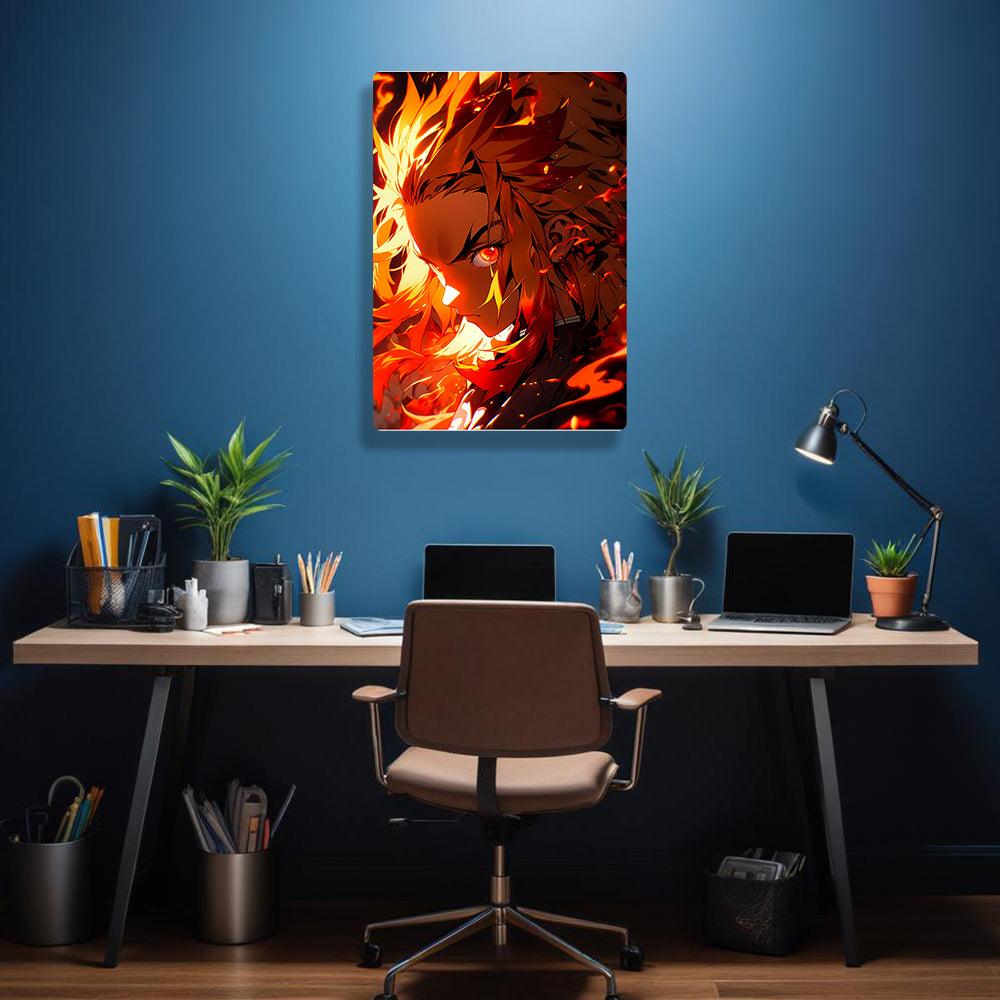 Kyojuro Rengoku - Demon Slayer - Metal Poster - Losstail - LOSSTAIL