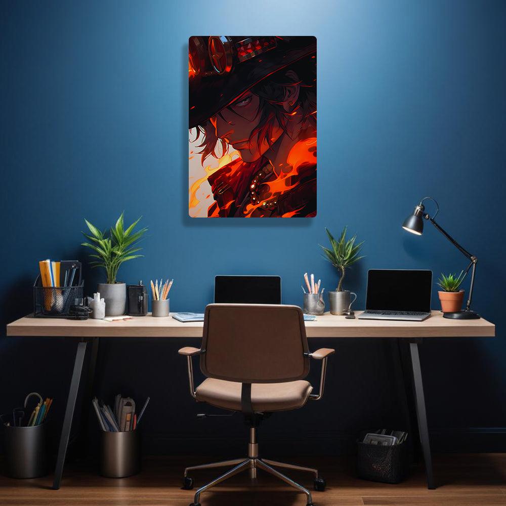 Portgas D Ace - Onepiece - Metal Poster - Losstail.