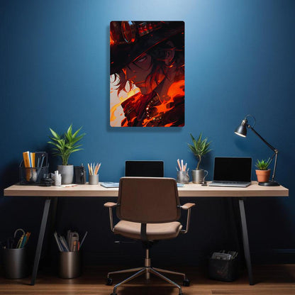 Portgas D Ace - Onepiece - Metal Poster - Losstail.